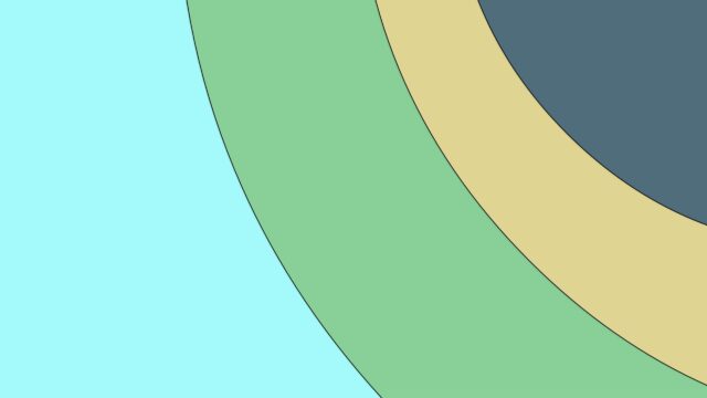 Minimalist Abstract Curved Shapes Colorful Pastel Desktop Wallpaper