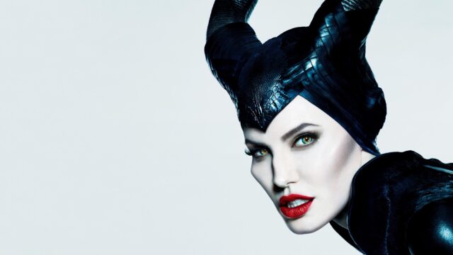 Angelina Jolie as Maleficent Close Up Portrait 4K Desktop Wallpaper