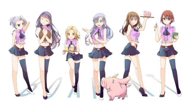 The Seven Deadly Sins Anime Girls Group Art 4K Desktop Wallpaper