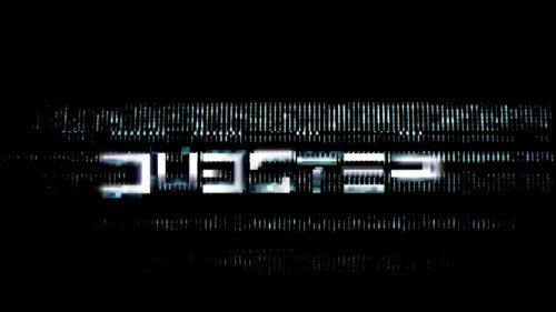 Glitchy Cyberpunk Logo Aesthetic 4K PC Desktop Wallpaper