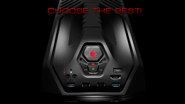 Minimalist Black Gaming PC Case Close-up 4K Desktop Wallpaper
