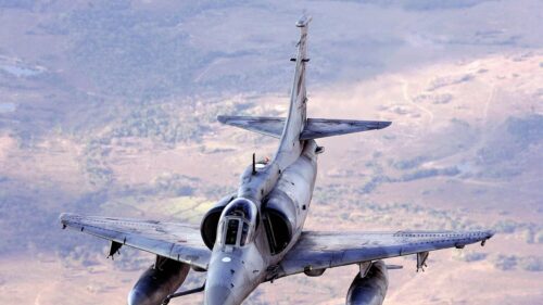 McDonnell Douglas A-4 Skyhawk Fighter Jet Aerial View Desktop Wallpaper