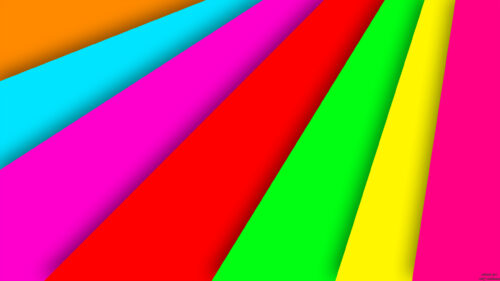Vibrant Colorful Abstract Geometric Slices Minimalist 4K Desktop Wallpaper