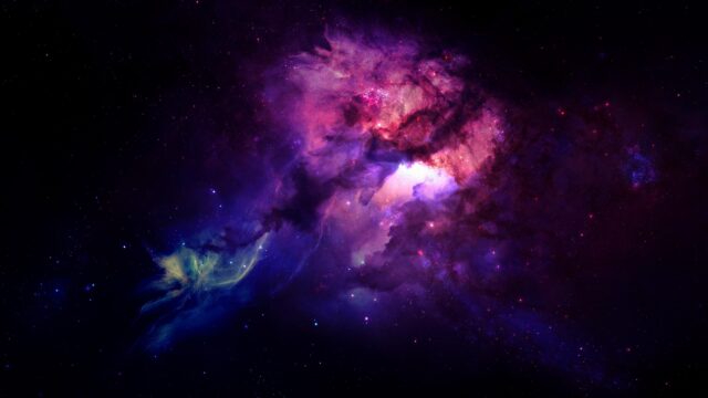 Stunning Purple and Magenta Galactic Nebula Deep Space 4K Wallpaper