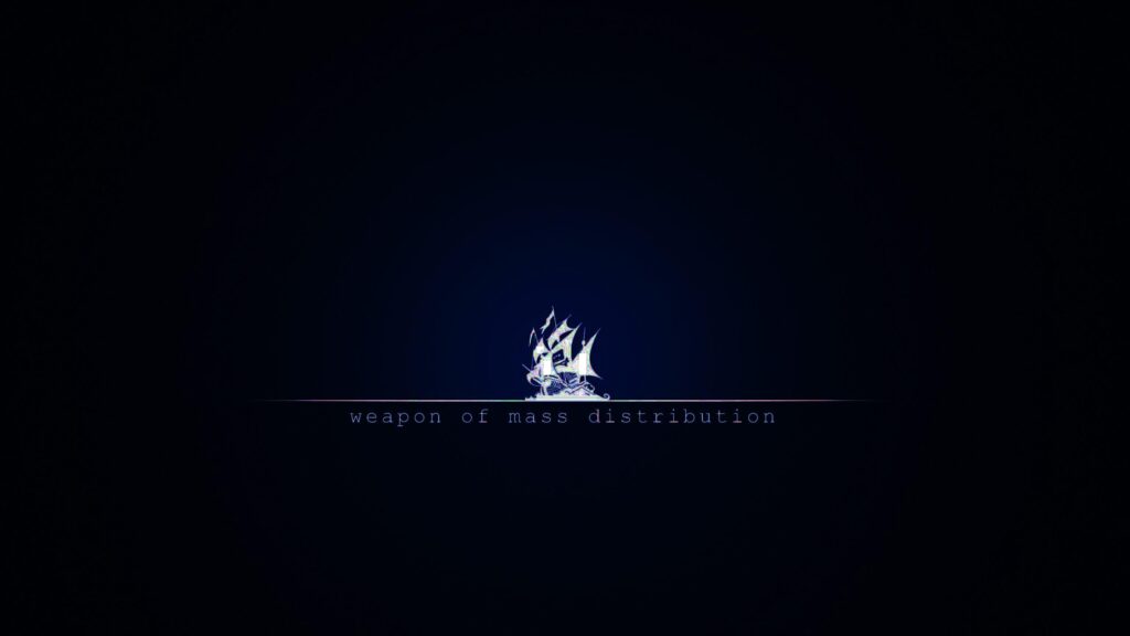 Minimalist Glitch Ship Weapon of Mass Distribution 4K Desktop Wallpaper