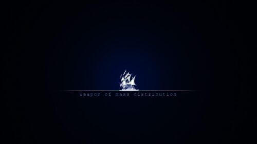 Minimalist Glitch Ship Weapon of Mass Distribution 4K Desktop Wallpaper