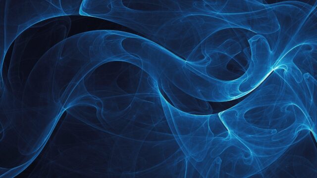Abstract Blue Energy Waves Flowing Background 4K Desktop Wallpaper
