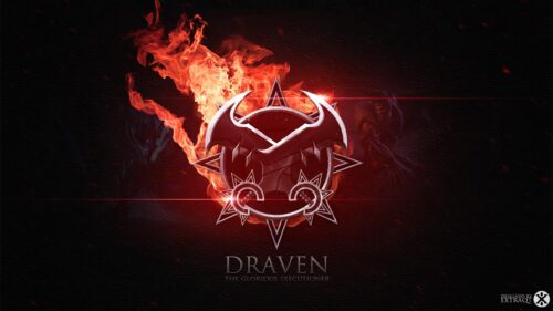 Draven The Glorious Executioner League of Legends Fire Emblem 4K Wallpaper