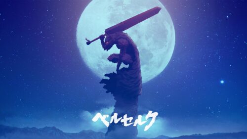 Guts Berserker Armor Moonlight Silhouette 4K Desktop Wallpaper