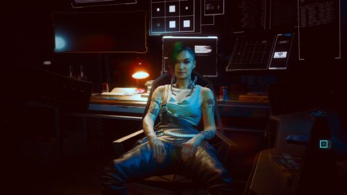 Judy Alvarez Cyberpunk 2077 Hacking Station 4K PC Wallpaper