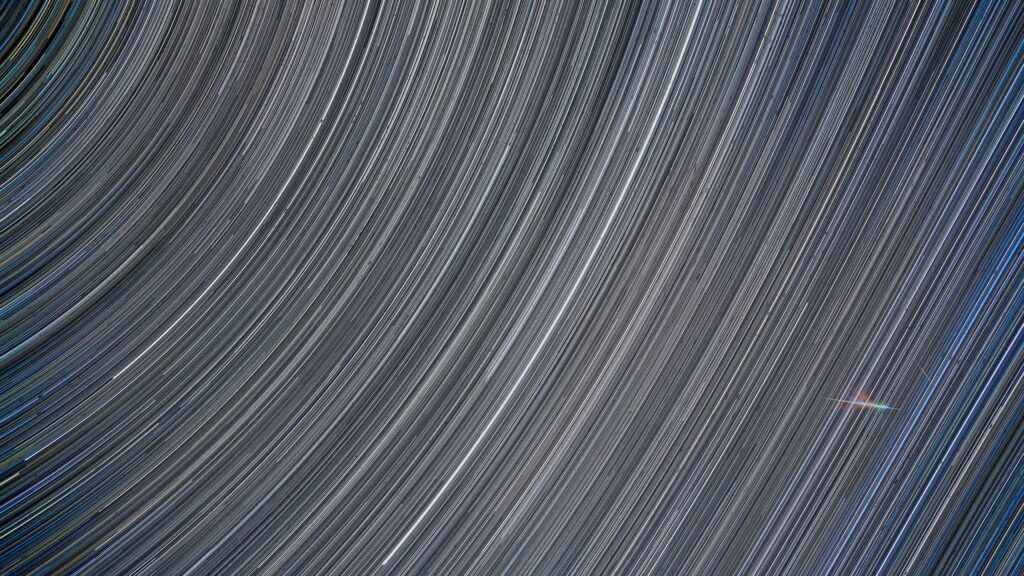 Stunning Star Trails Night Sky Cosmic Arc 4K Desktop Wallpaper
