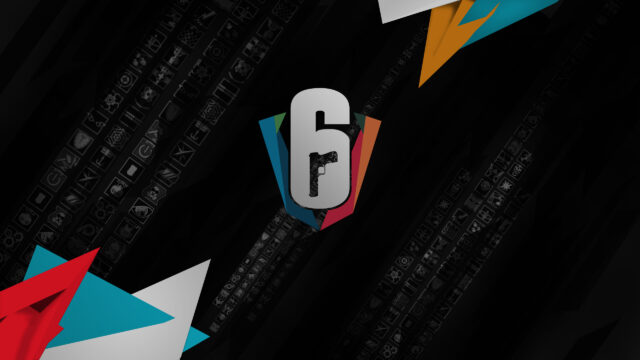 Minimalist Tom Clancy Rainbow Six Siege Logo Gaming Desktop Wallpaper