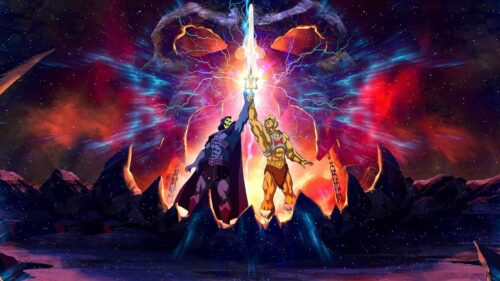 He-Man and Skeletor United Power 4K Desktop Wallpaper