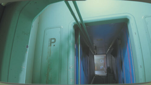 Futuristic Sci-Fi Corridors of a Space Station Interior 4K Wallpaper