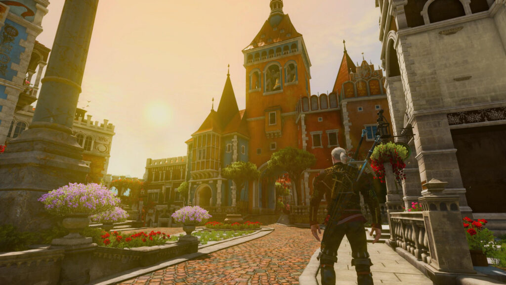Geralt of Rivia in Toussaint The Witcher 3 Cinematic 4K Wallpaper