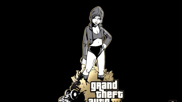 Grand Theft Auto III Minimalist Character Art Desktop Wallpaper