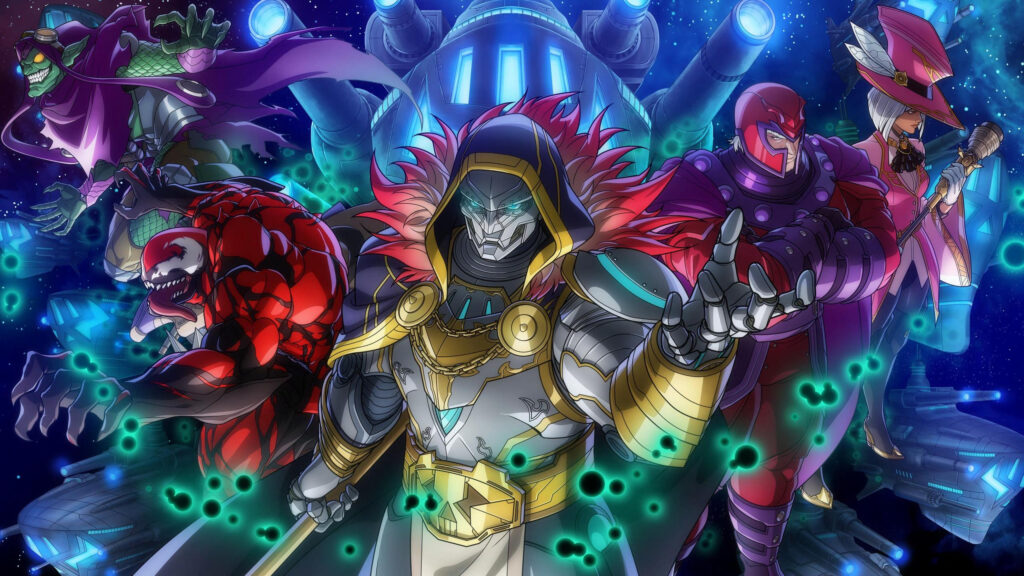 Marvel Villains Assembly Doctor Doom Carnage and Magneto 4K Wallpaper
