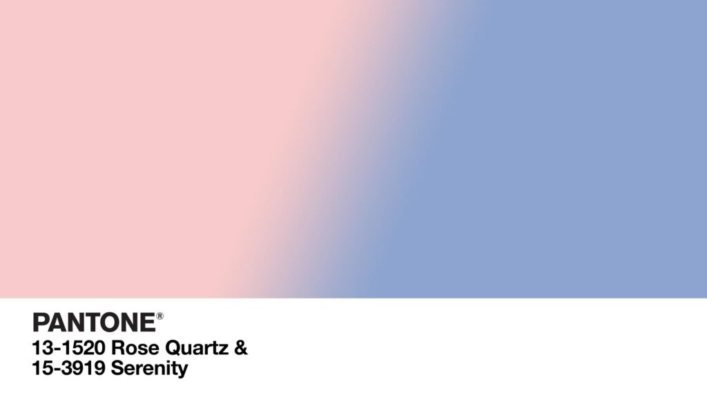 Minimalist Pantone Rose Quartz and Serenity Gradient Desktop Wallpaper
