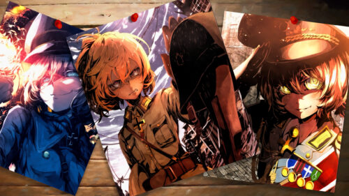 Tanya Degurechaff Three Expressions Anime 4K Desktop Wallpaper