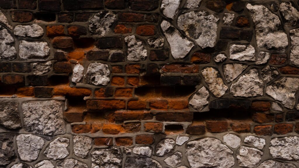 Rustic Ancient Brick and Stone Wall Texture Desktop Wallpaper