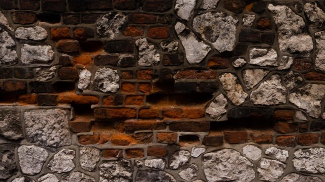 Rustic Ancient Brick and Stone Wall Texture Desktop Wallpaper