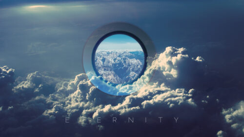 Eternity Mountain View Above Clouds Surreal 4K Desktop Wallpaper