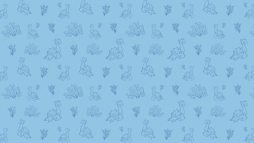 Minimalist Lapras Pattern Aquatic Aesthetic Desktop Wallpaper