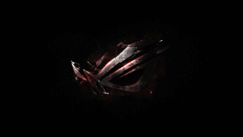 ASUS ROG Cyberpunk Logo Dark Aesthetic 4K Desktop Wallpaper