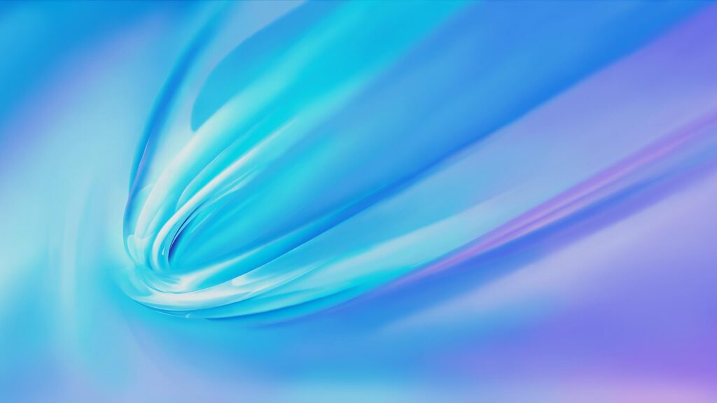 Abstract Liquid Blue Flowing Waves 4K Desktop Wallpaper