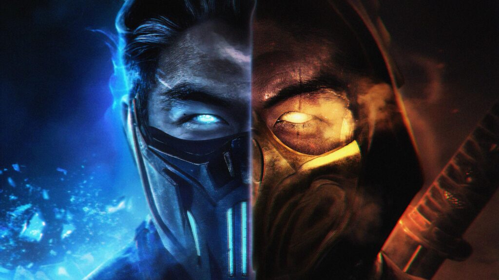 Mortal Kombat Sub Zero and Scorpion Dual Contrast 4K PC Wallpaper