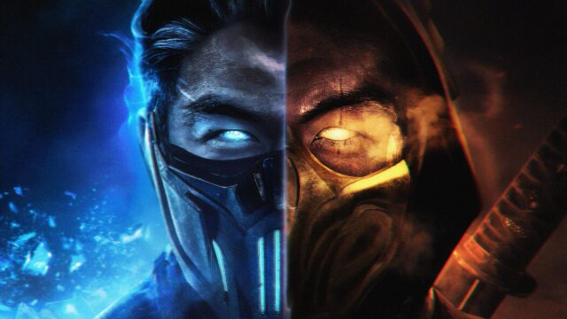 Mortal Kombat Sub Zero and Scorpion Dual Contrast 4K PC Wallpaper