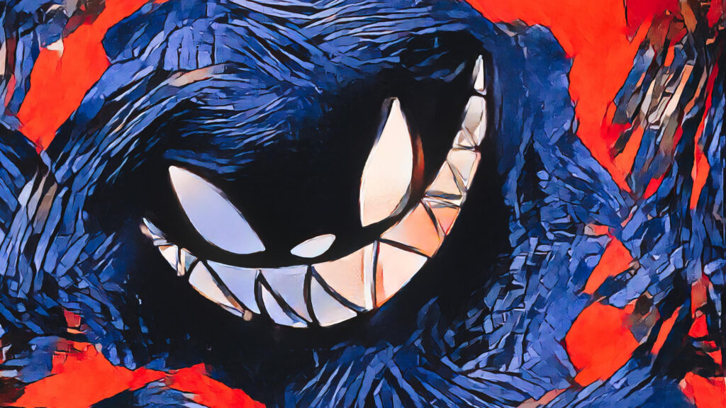 Gengar Abstract Artistic Smile Desktop Wallpaper