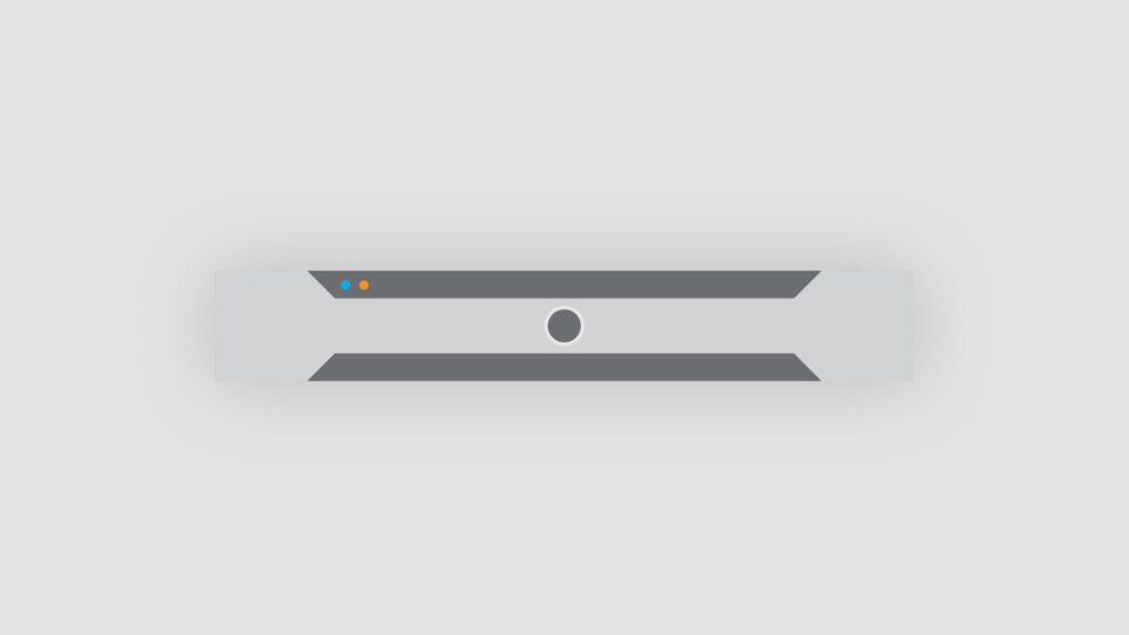 Minimalist Abstract Tech Bar with Glowing Indicator Lights 4K Wallpaper