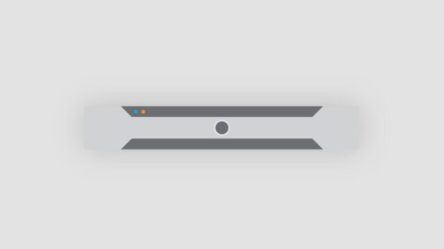Minimalist Abstract Tech Bar with Glowing Indicator Lights 4K Wallpaper