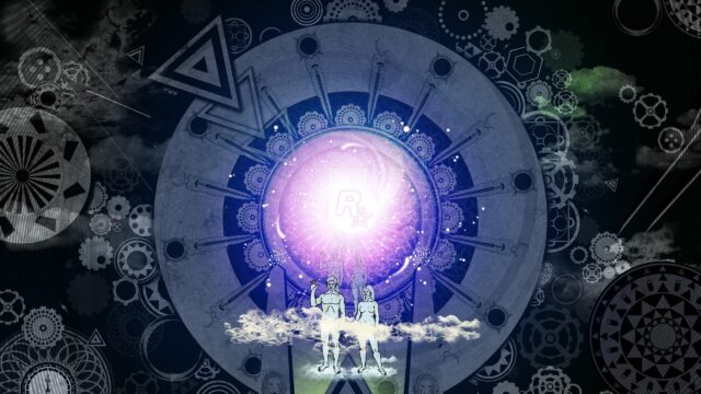Abstract Rockstar Games Sci-Fi Aesthetic Desktop Wallpaper