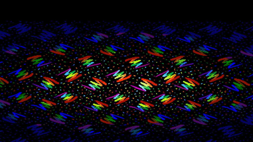 Retro 90s Memphis Style Colorful Abstract Pattern PC Wallpaper