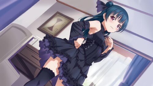 Yoshiko Tsushima Gothic Dress Anime Girl 4K Desktop Wallpaper