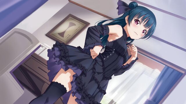 Yoshiko Tsushima Gothic Dress Anime Girl 4K Desktop Wallpaper