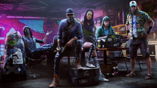 Watch Dogs 2 DedSec Hacker Team Group Portrait 4K Desktop Wallpaper