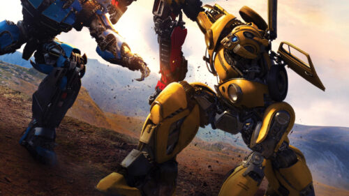 Bumblebee vs Blitzwing Transformers Action Scene Desktop Wallpaper