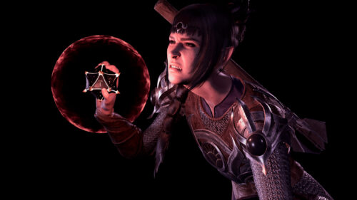 Shadowheart Casting Magic from Baldurs Gate 3 4K Desktop Wallpaper