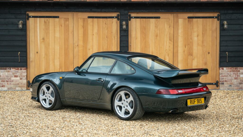 Dark Green RUF 911 Porsche Sports Car Exterior View Desktop Wallpaper
