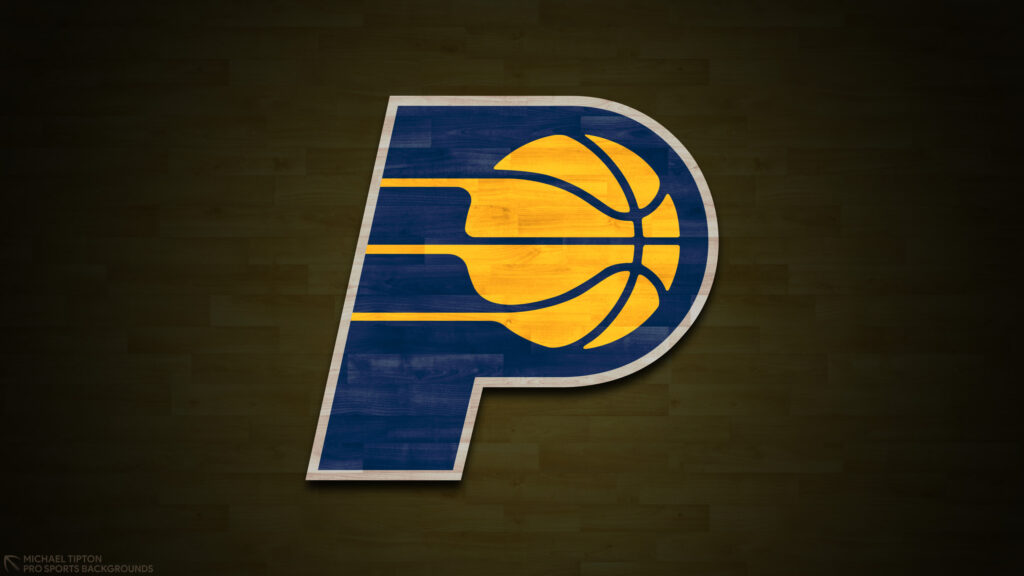 Indiana Pacers Logo Basketball Court Texture HD Desktop Wallpaper