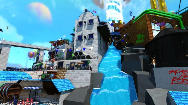 A Hat in Time Mafia Town Scenic Waterfall View 4K Desktop Wallpaper