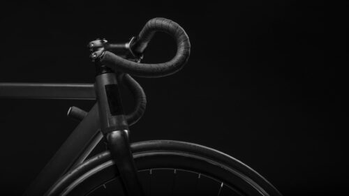 Minimalist Matte Black Road Bike Handlebars Desktop Wallpaper