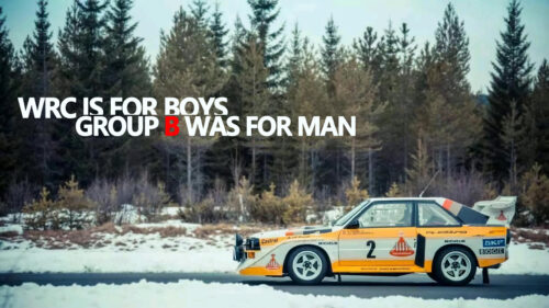 Audi Quattro Group B Rally Car Winter Forest PC Wallpaper