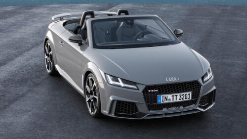 Nardo Grey Audi TT RS Roadster Convertible High Resolution PC Wallpaper