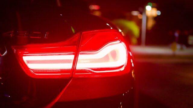 Stunning BMW 430i Rear Tail Light Night Glow 4K Wallpaper