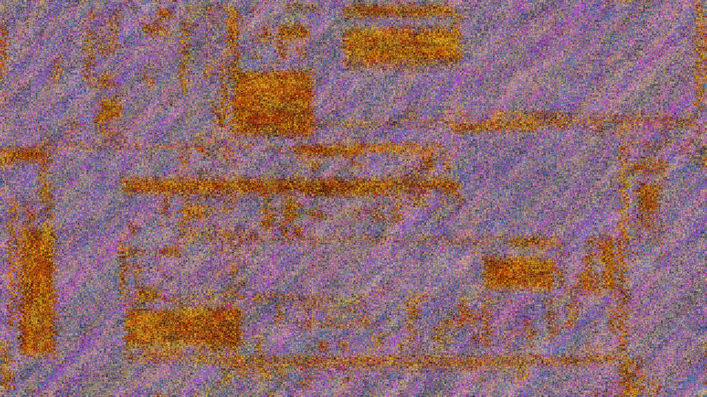 Abstract Grunge Texture with Vibrant Copper and Purple Tones Desktop Wallpaper