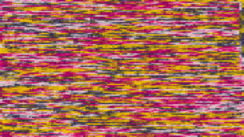 Vibrant Abstract Glitch Art Pattern with Magenta and Gold Tones PC Wallpaper